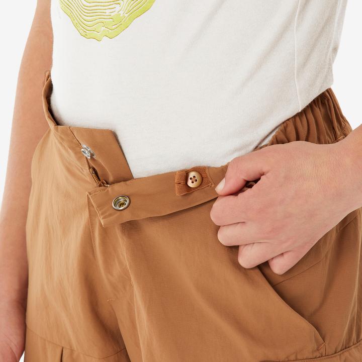 Actual product image Quechua Wanderhose Zip-Off-Hose MH500 Kinder Gr. 122–170 braun (8, 9, 10)