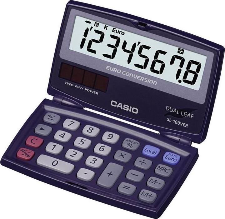 Actual product image Casio SL-100VER (Solar cells, Batteries)