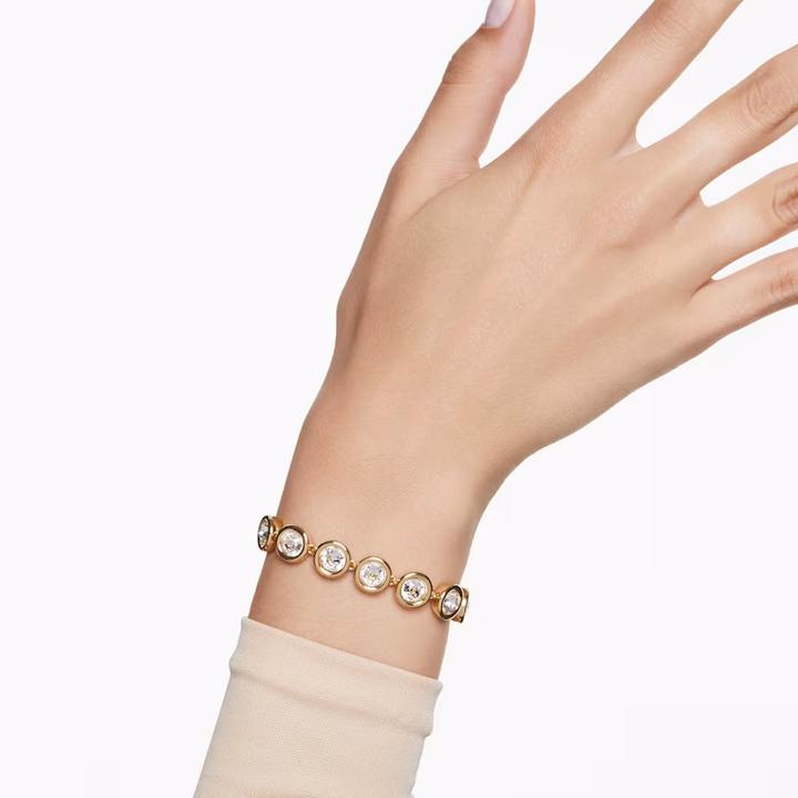 Produktbild Swarovski Imber Armband Rundschliff Weiss Gold (20 cm, Swarovski Metall)
