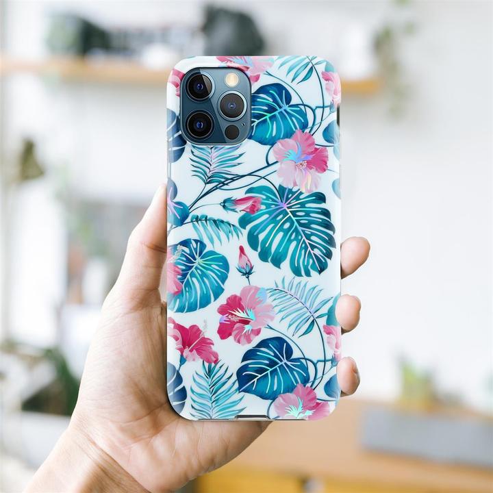 Actual product image Cadorabo IMD TPU Colorful Flowers & Leaves Cover (Apple iPhone 12 Pro Max)