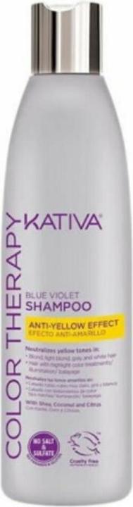 Produktbild Kativa BLUE VIOLET anti-yellow effect shampoo 250 ml (250 ml, Flüssiges Shampoo)