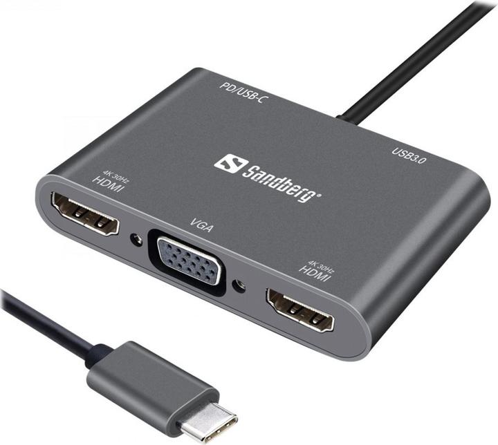 Immagine prodotto Sandberg USB-C-Dock (USB-C, 1 Porti)
