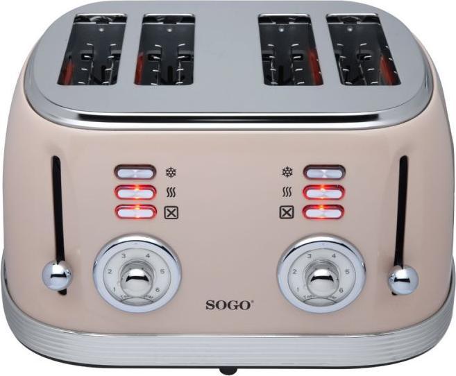Actual product image Sogo 4 Slice Toaster Eternal Retro Series
