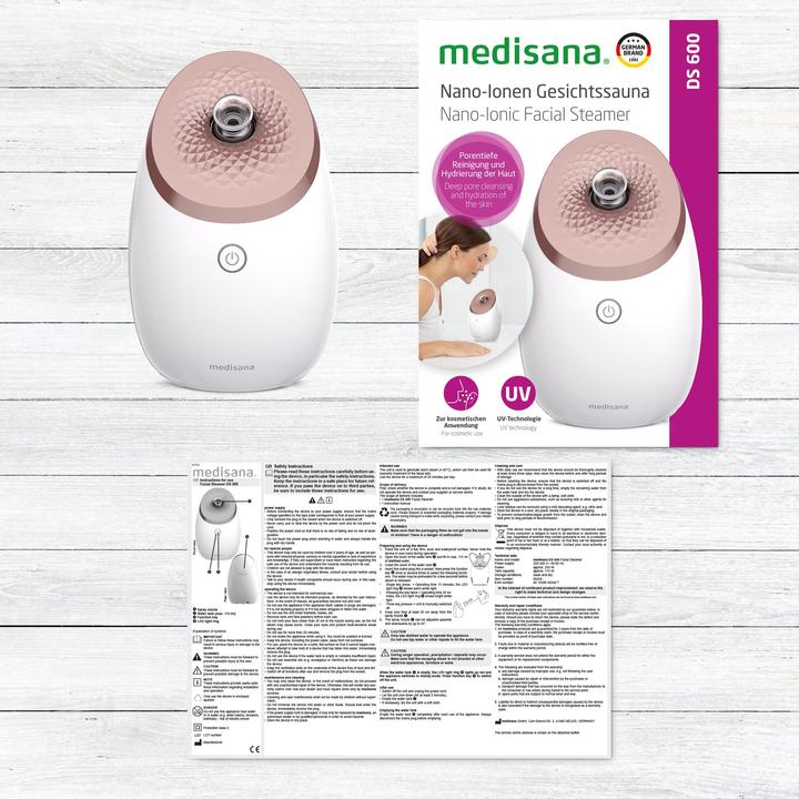 Actual product image Medisana DS 600 Ionen Gesichtssauna