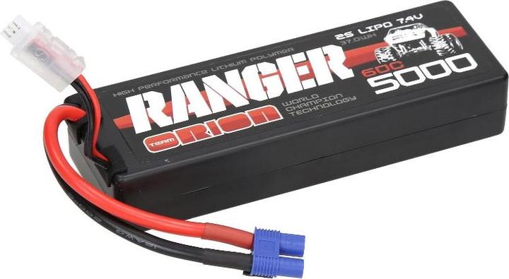 Image du produit Team Orion 2S 60C Ranger LiPo Battery (7.4V/5000mAh) EC3 (7.40 V, 5000 mAh)