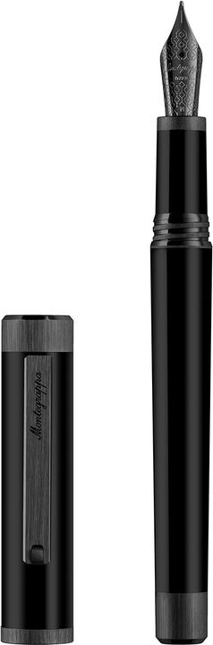 Immagine prodotto Montegrappa Stilografica Iszei3ic mg, Asta Zero Ultra Nera, Pennino In Acciaio M