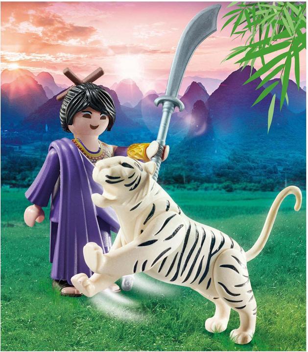 Produktbild Playmobil Asiakämpferin mit Tiger (70382, Playmobil Special Plus)