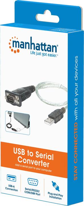 Produktbild Manhattan Schnittstellenkabel Adapter USB auf Seriell (USB)