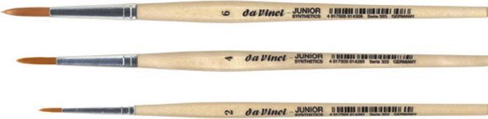 Actual product image da Vinci Brush Junior Synthetics Series 303 round size 3 (2.30 mm)