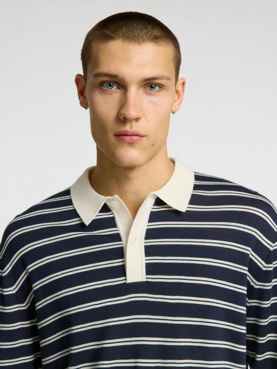 Actual product image Selected Homme 100% Merinowoll Langarm-Poloshirt (L)
