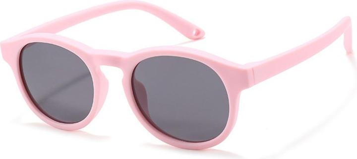 Techsuit - Sunglasses Polarised (8308-C46) - for Babies, Round Shape, with Strap - Pink