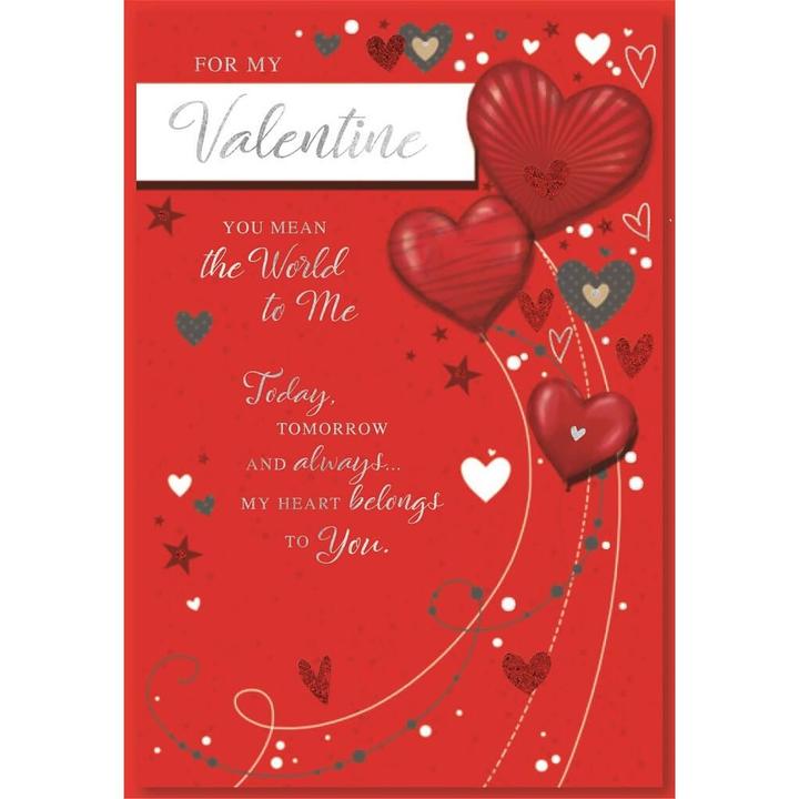Produktbild Simon Elvin Grusskarte You Mean The World To Me Valentinstag 6erPack Karton (6 Stk.)