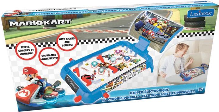 Immagine prodotto Lexibook Flipper elettronico Mario Kart con effetti luminosi e sonori (Tedesco, Inglese, Francese, Italiano)