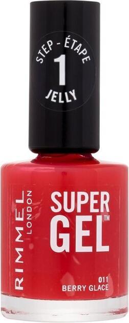 Rimmel London SUPER GEL esmalte de uñas #11-Berry Glace 12 ml (Gel-Effekt Nagellack)