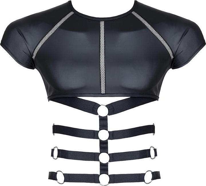 Produktbild Regnes Fetish Planet Wetlook Herren Riemchen-T-Shirt (XXL)