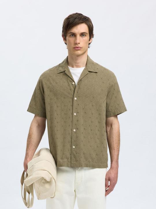 Produktbild Selected Homme Broderie Anglaise Kurzarmhemd (XL)
