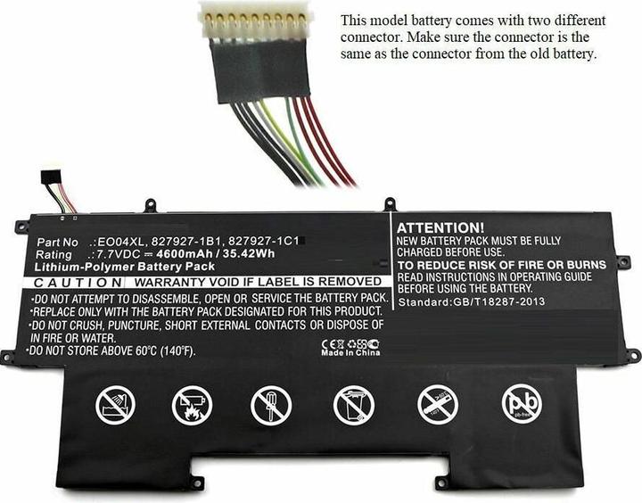Image du produit CoreParts MBXHP-BA0095 Pièce de rechange pour ordinateur portable Batterie (1 cellules, 4600 mAh)