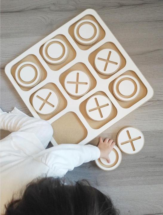 Produktbild Holzecke Tic-Tac-Toe-Spiel Aus Holz