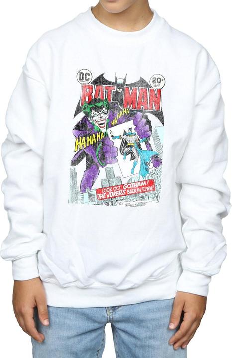 Actual product image Boys Batman Joker Playing Card Cover Sweatshirt (116)