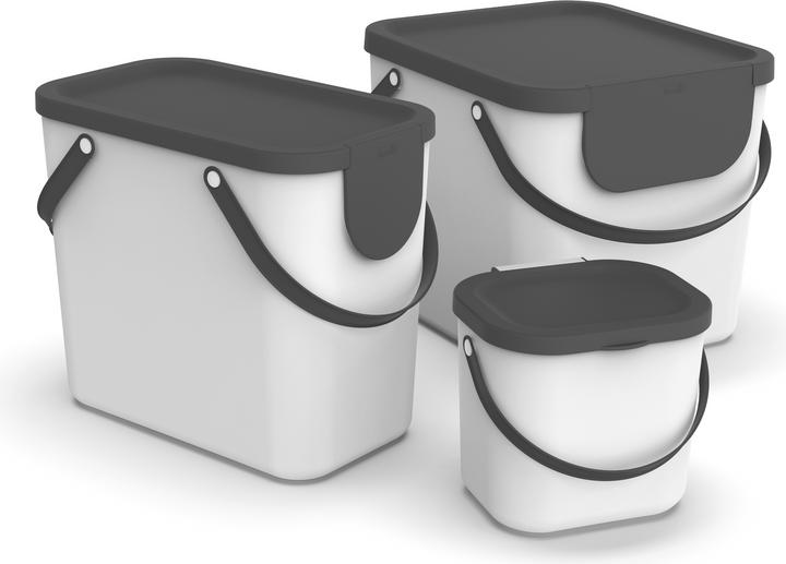 Produktbild Rotho Mülltonne Albula 40L weiss (40 l)