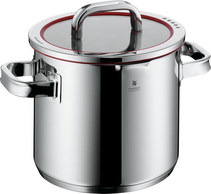 Kochtopf Gemüse- Suppentopf Induktion gross 20cm 5,3l Funtion4 Edelstahl 18/10 (20 cm, Kochtopf, Edelstahl)