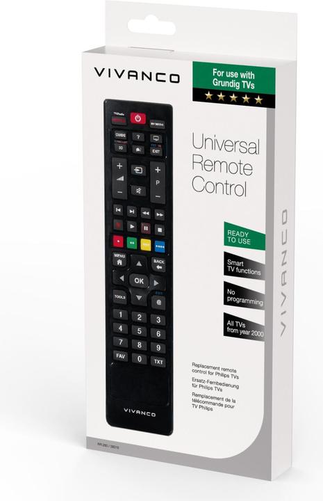 Image du produit Vivanco RR 280 pour Grundig (Télécommande spécifique à l'appareil, Infrarouge)