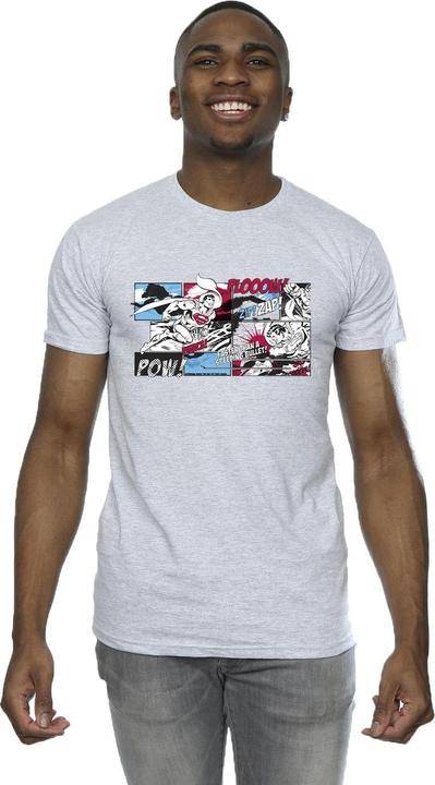 Actual product image Mens Superman Comic Strip T-Shirt (5XL)