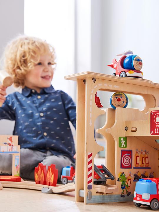 Actual product image Haba Kullerbü – Feuerwehrwache