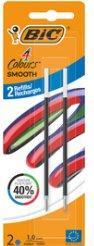 Bic 4 Colours Smooth Kugelschreibermine M blau, 2 St.