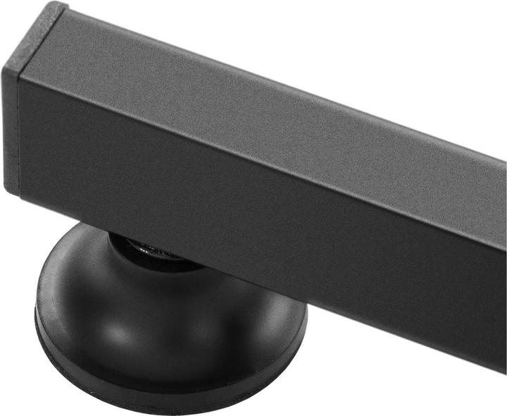 Actual product image Physa Beinstütze Pediküre Beinauflage Fussstütze Fusspflege Kosmetikstudio Schwarz 80 kg (24 x 22 cm)
