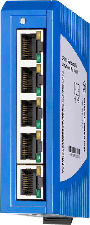 Produktbild Hirschmann HI SPIDER Railswitch unmanaged 942132001 SL-20-05T1999999SY9HHHH (5 Ports)