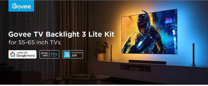 Image du produit Govee Barre lumineuse Backlight Kit 3 (Blanc chaud, 41 cm, Intérieur)