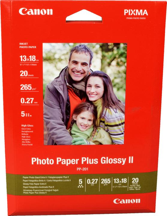 Canon PP-201 Plus Glossy II (260 g/m², 13 x 18 cm, 20 x)