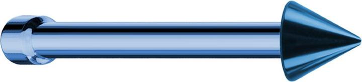 Star Piercing Nasenstecker gerade dunkelblau mit Cone (ohne Messing, Chirurgenstahl 316L)