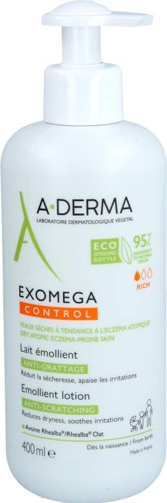 Actual product image A-Derma Exomega Control Emollient Lotion (Body lotion, 400 ml)