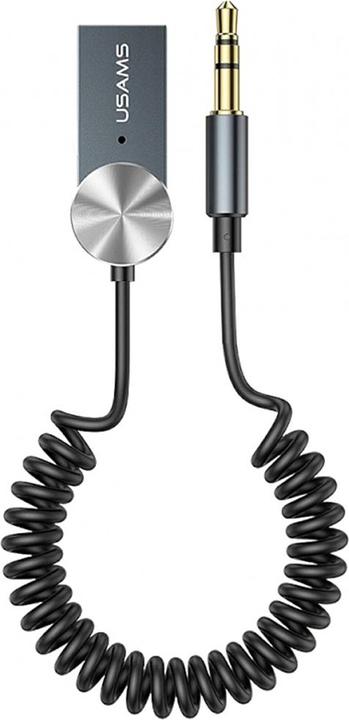 Usams Adapter audio Bluetooth 5.0 USB-AUX szary/tarnish SJ464JSQ01 (US-SJ464) (Transmitter & Receiver)