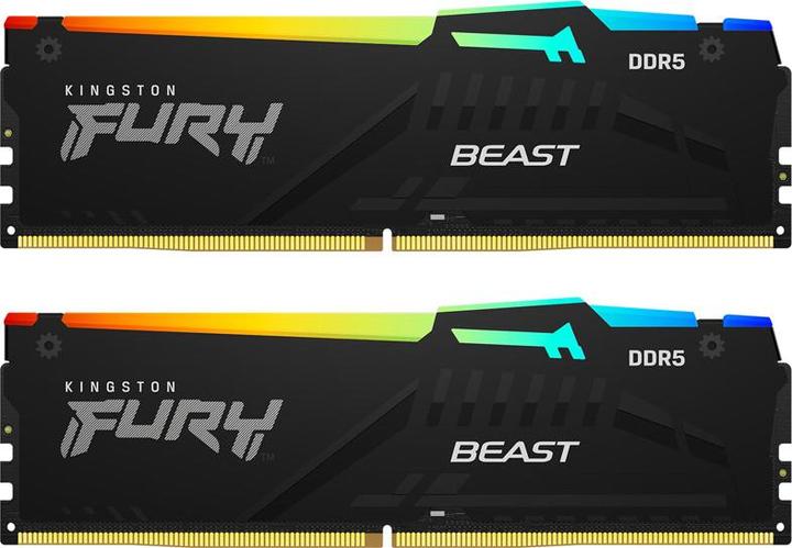 Immagine prodotto Kingston FURY Beast RGB (2 x 16GB, 5200 MHz, RAM DDR5, DIMM)