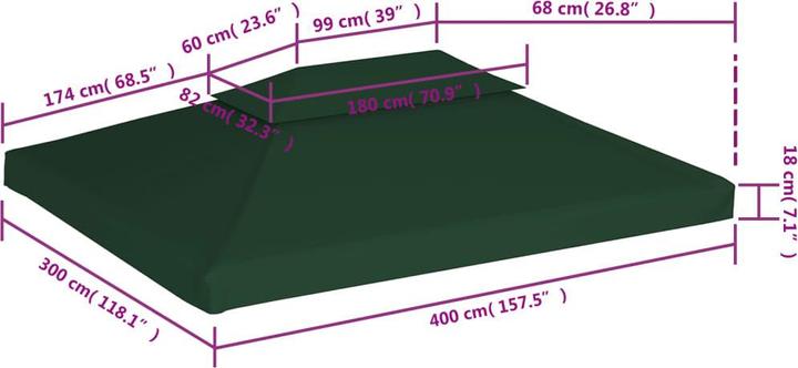 Produktbild VidaXL Xerane (300 cm, 82 cm)