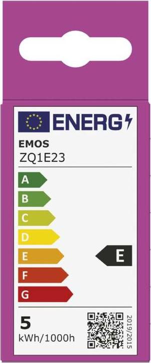 Energie-Label Emos LED Lampe Classic Mini Globe / E14 / 4,2 W (40 W) / 470 lm / Neutral Weiss (E14, 4.20 W, 470 lm, 1 x, E)