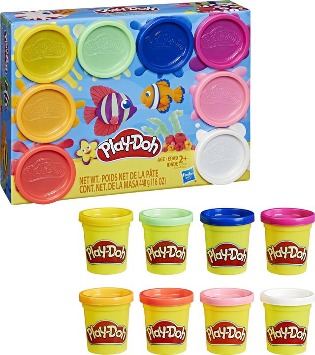 Actual product image Play-Doh - 8 pots - Various colours (assorted)