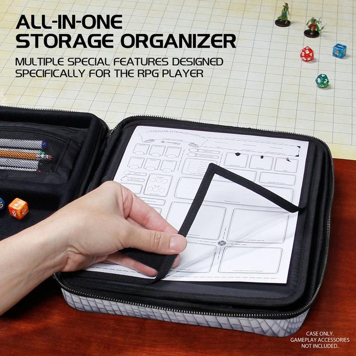 Actual product image Enhance RPG Series Collector's Edition Organizer Case Silver