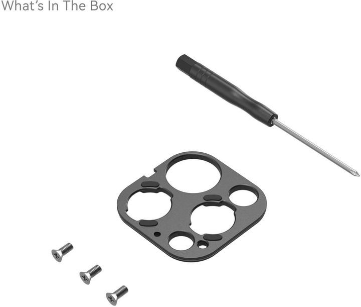 Actual product image SmallRig T-Series Lens Back Mount Plate for iPhone 15 Pro Max/ 15 Pro Cage 4399