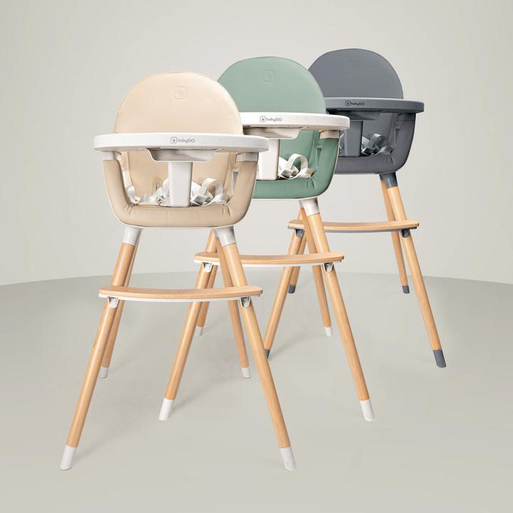 Produktbild BabyGo Hochstuhl Skandi grün (Hochstuhl)