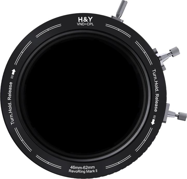 H&Y REVORING ND3-1000+CPL Filter MkII 46-62mm (62 mm, Filtre gris neutre, 62 mm)