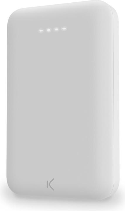 Image du produit KSIX Power Bank 5.000 Mah USB Pd Et Qc + Câble Micro USB Blanc (5000 mAh, 20 W)