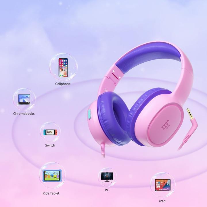 Produktbild Tronsmart Headphones KH01 (pink) (Kabelgebunden)