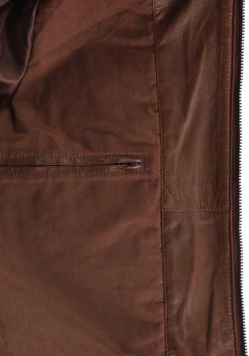 Actual product image Solid Famash Men's Leather Jacket (L)