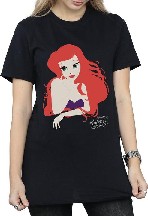 Actual product image The Little Mermaid Womens/Ladies Ariel Cotton Boyfriend T-Shirt (S)