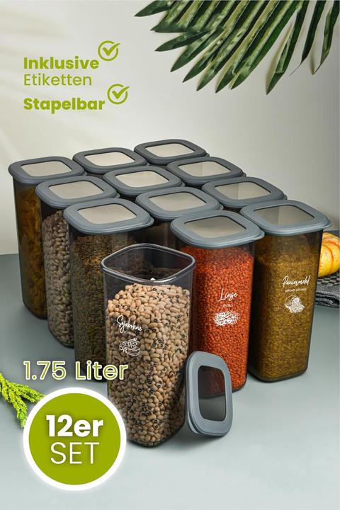 Actual product image Viwares 12er-Vorratsdosen-Set (1.75 l)