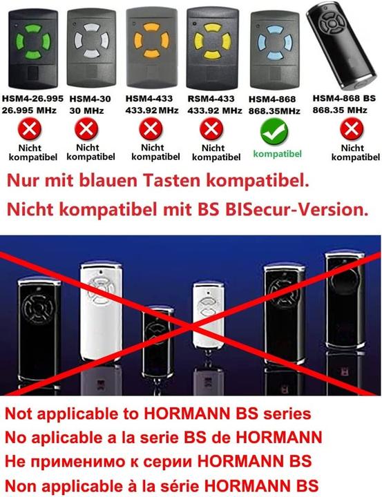 Actual product image Hörmann HSM2 (Handheld transmitter)